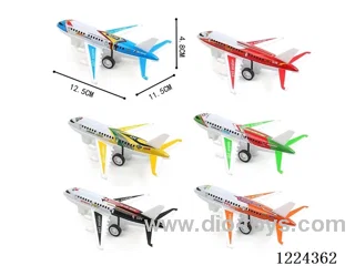 Pull Back Tin Airplane
