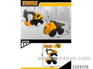 free wheel engineering vehicles 2PCS