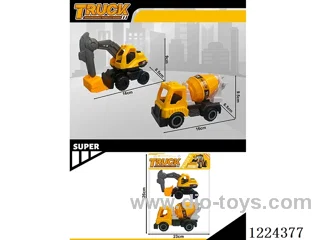free wheel engineering vehicles 2PCS