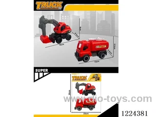 free wheel engineering vehicles 2PCS