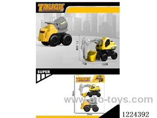 free wheel engineering vehicles 2PCS