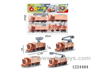 pull back bear fire truck