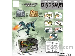 RC Dinosaur 2.4GHZ W L/M/spray Included battery