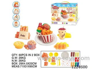 Colorful clay toys