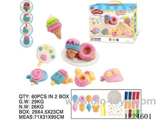 Colorful clay toys