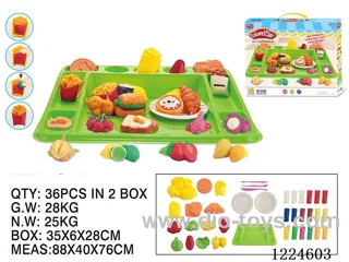 Colorful clay toys