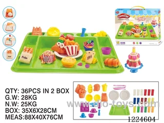 Colorful clay toys