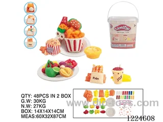 Colorful clay toys