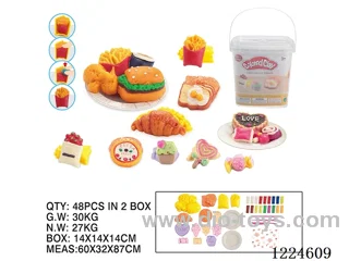 Colorful clay toys