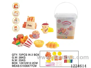 Colorful clay toys
