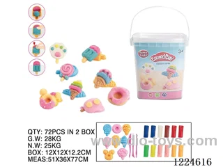 Colorful clay toys