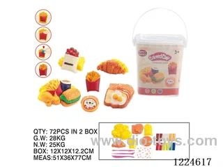 Colorful clay toys