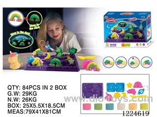 Colorful clay toys