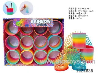 12PCS 6.5CM rainbow circle