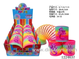 6PCS 8.7CM rainbow circle