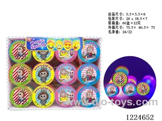 12PCS 5.5CM rainbow circle with light
