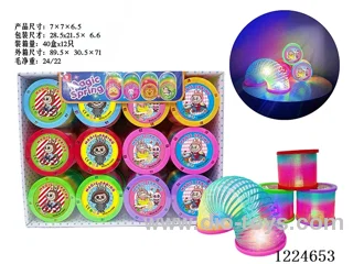 12PCS 7CM rainbow circle with light