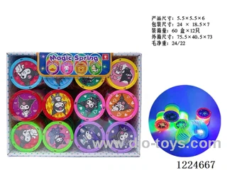 12PCS 5.5CM rainbow circle with light