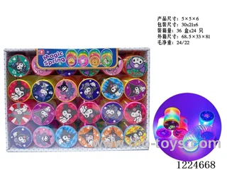 24PCS 5CM rainbow circle with light