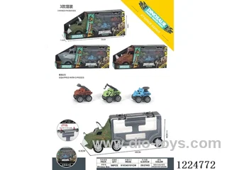 Free Wheel Storage Car +3 Free Wheel Dinosaur Engineering Cars