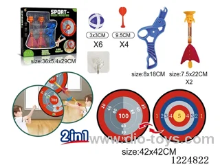 Lighted Slingshot Bullet + Throwing Double-Sided Target 3 in 1