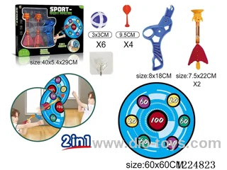 Lighted Slingshot Bullet + Throwing Double-Sided Target 3 in 1