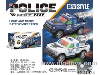 B/O Universal Pickup Truck Police Car W L/M/spray 2 Color Mix
