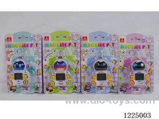 Upgraded 197-in-1 Multi-language Electronic Pet Machine with Colorful Backgrounds + Bead Chain (not included 2*AAA)