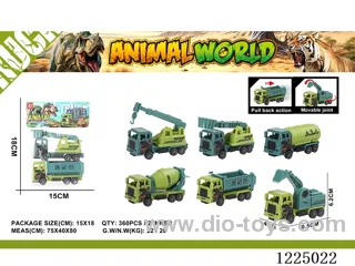 2PCS Dinosaur Pull Back Car 3 Mixed Pack