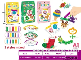 Nature/Christmas/Dessert DIY Colorful Clay Mixed Pack