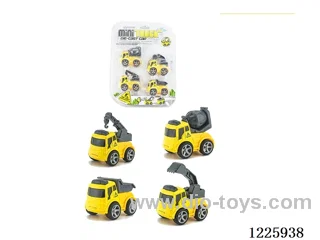 Alloy Inertia Engineering Vehicle(4PCS)