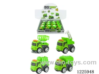 Alloy Inertia Sanitation Vehicle(12PCS)