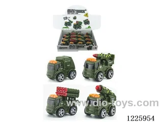 Alloy Inertia Military Vehicle(12PCS)