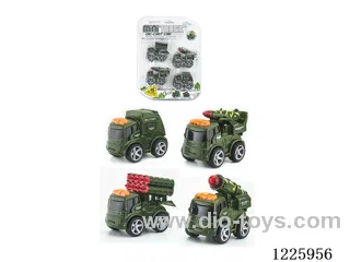 Alloy Inertia Military Vehicle(4PCS)