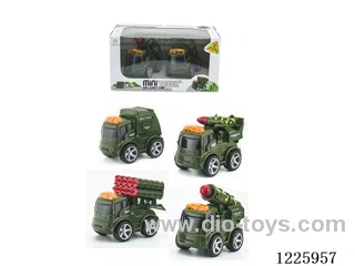 Alloy Inertia Military Vehicle(2PCS)
