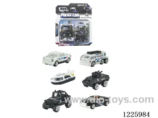 Alloy Scooter Police Vehicle (6PCS)