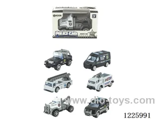 Alloy Scooter Police Vehicle (6 mixed)