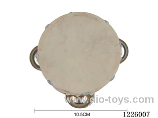 3 inch half-wood tambourine 10.5CM