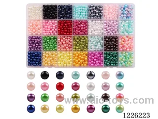 DIY Jewelry Set (6mm Pearls + Thread (28 compartments))