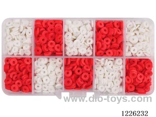 DIY Jewelry Set (Soft ceramic piece beads + thread (10 compartments))