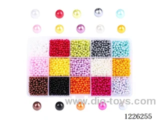 DIY Jewelry Set (4mm Pearls + Thread (15compartments))
