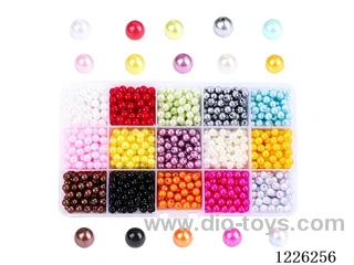 DIY Jewelry Set (6mm Pearls + Thread (15compartments))