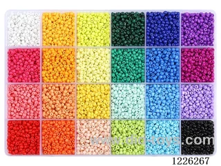 DIY Jewelry Set (3mm Rice Beads + Thread (24 compartments))