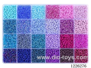 DIY Jewelry Set (3mm Rice Beads + Thread (24 compartments))
