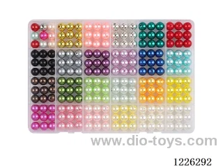 DIY Jewelry Set (10mm Pearls + Thread (24 compartments))