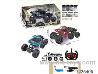 1:18 27MHZ 4ch 6-wheel rc alloy car included battery