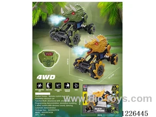 1:16 2.4G rc stunt car with spray included battery