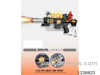 B/O gun with light/spray/gunshot/action