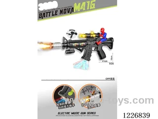 B/O gun with light/spray/gunshot/action