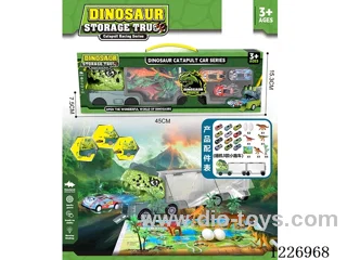 Press Eject Dinosaur Car Set
